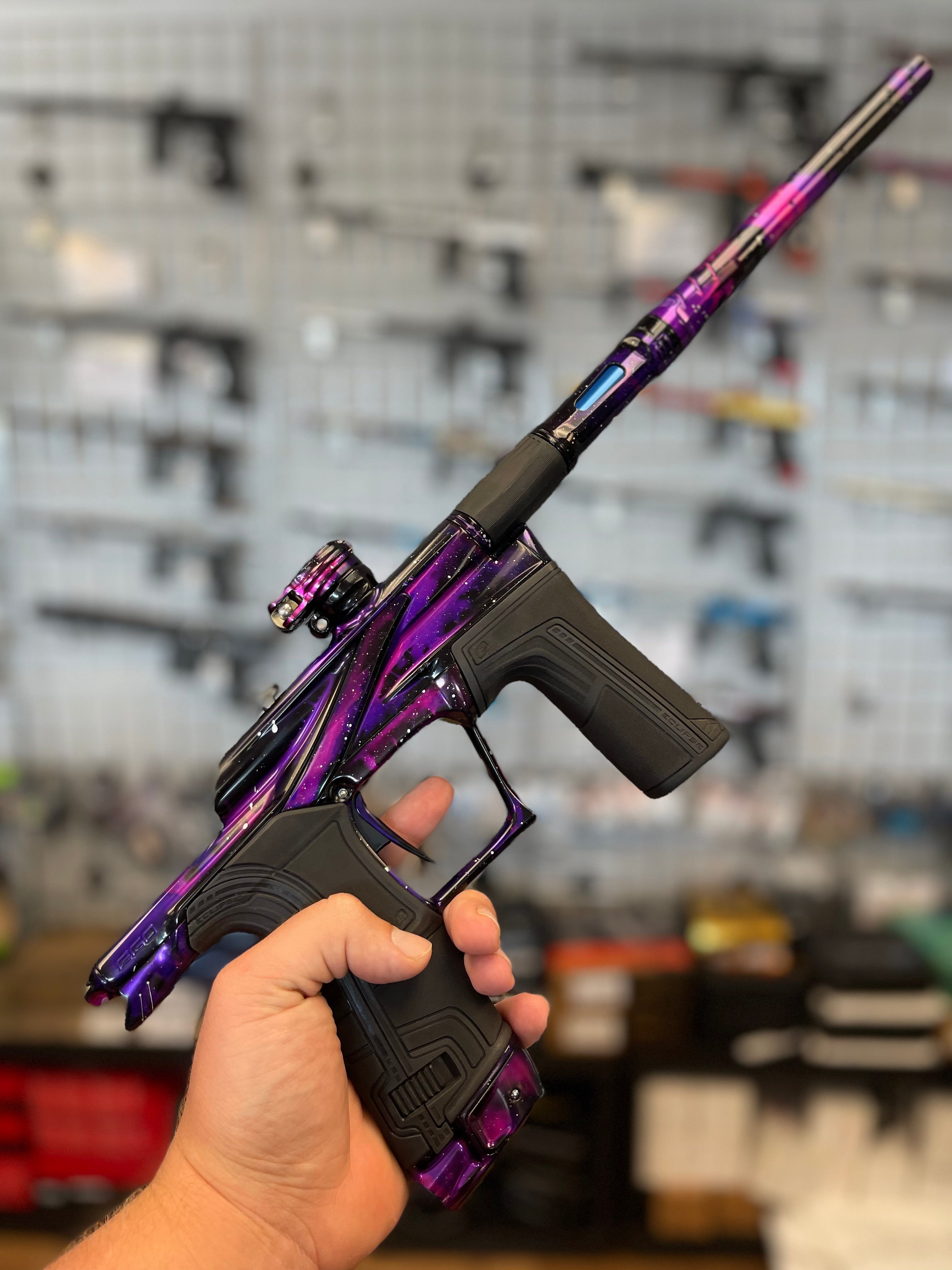 Planet Eclipse Ego LV2 ULTIMATE Paintball Gun - LE Polished Pink/Purple Nebula