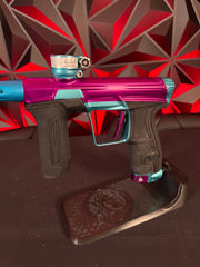 Use Planet Eclipse CS2 Paintball Gun - Purple/Teal w/ Matching Freak XL Barrel System