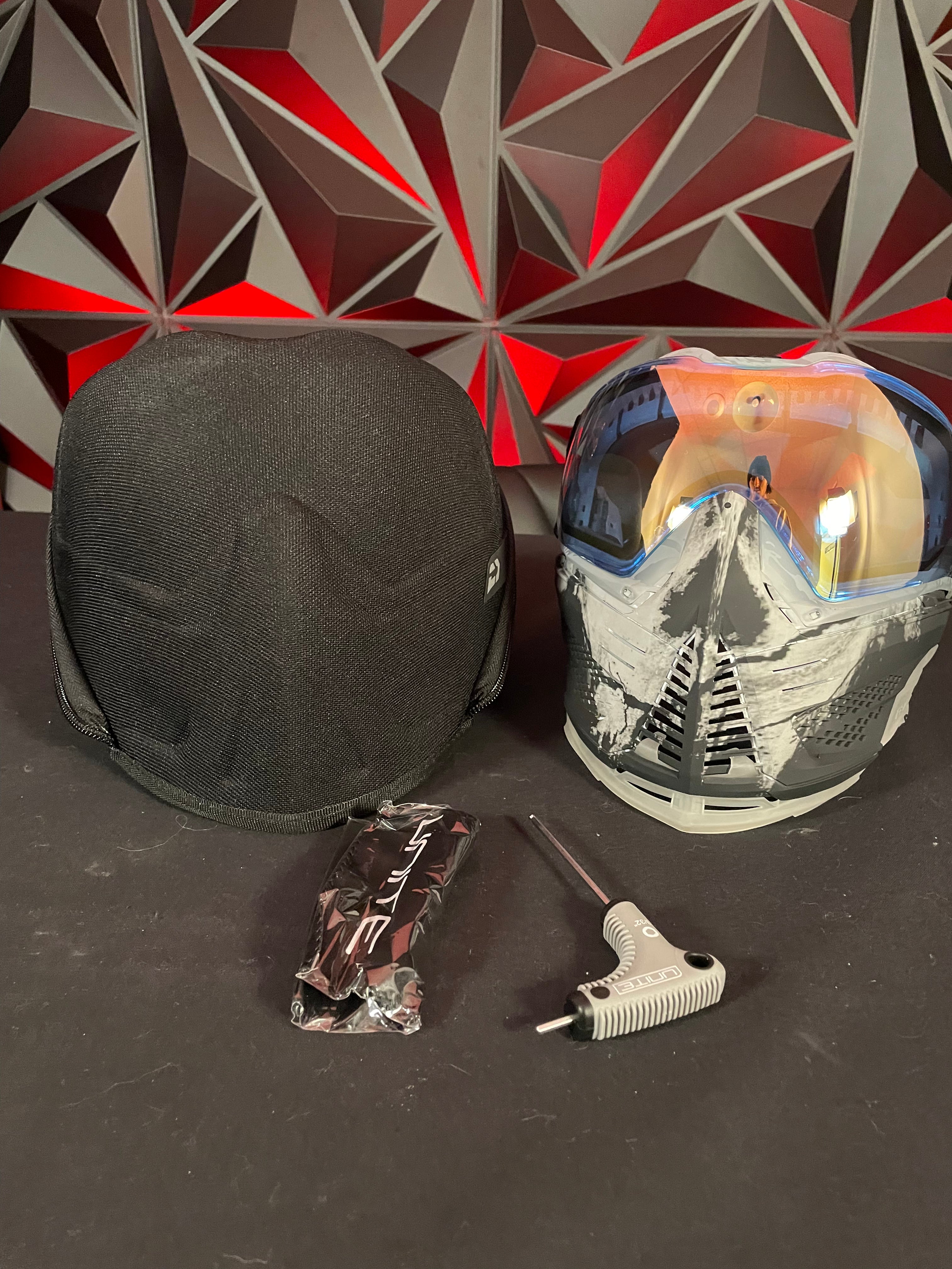 Used Infamous Push Ghost Skull LE Paintball Mask