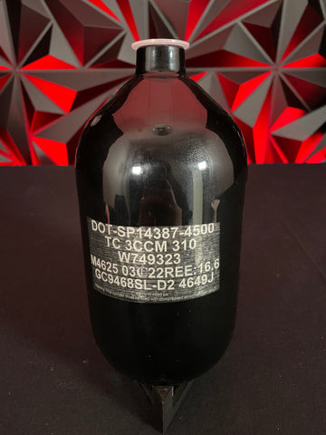 Used Infamous 68/4500 Diamond Series Skeleton Air Paintball Tank - BOTTLE ONLY
