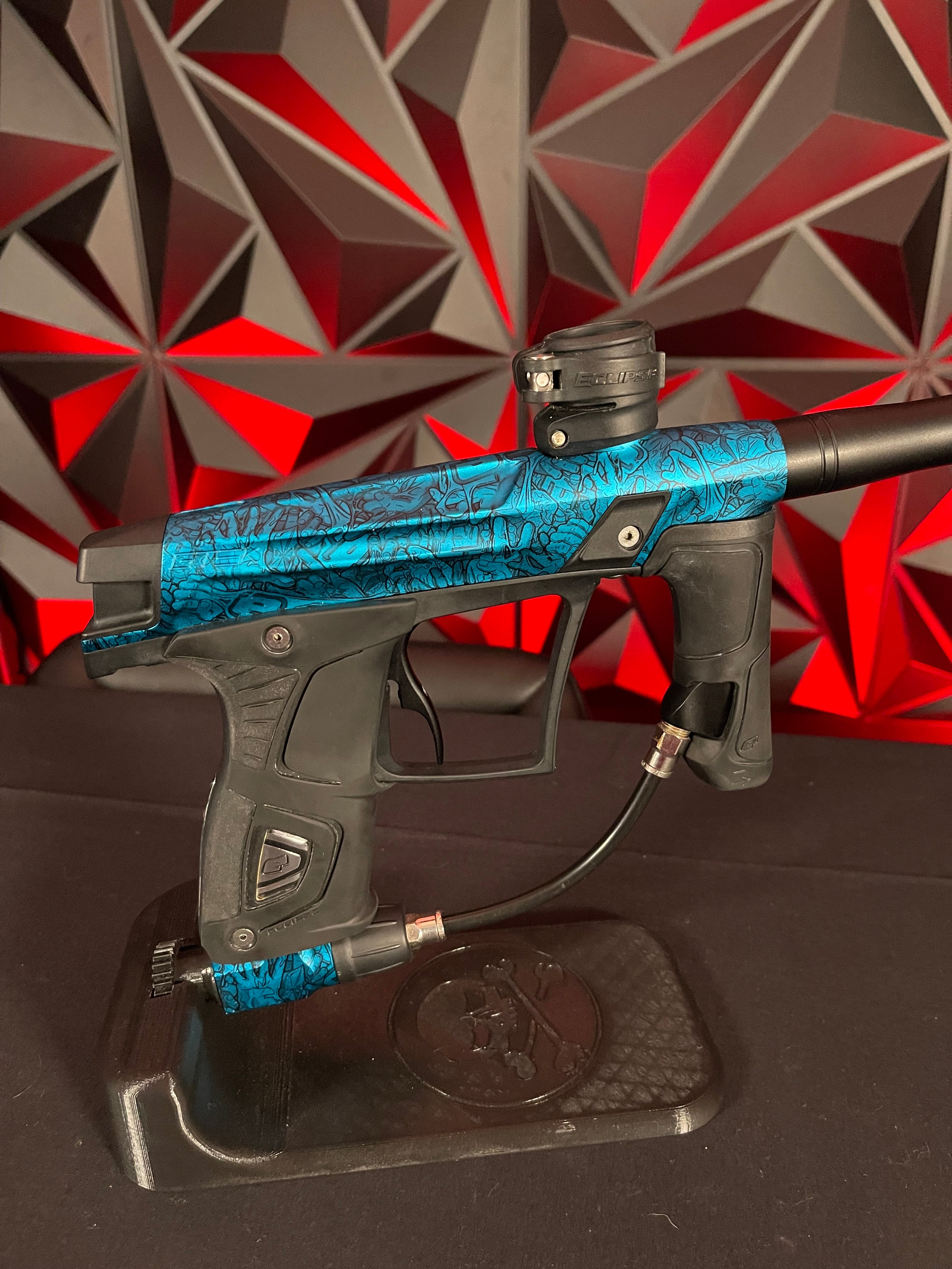 Used Eclipse Gtek Paintball Gun Blue/Black Punishers Paintball