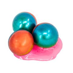 Valken Merica® 2-Tone Metallic 0.68 Cal Paintballs - 2000 Count Metallic Blue/Red Shell - Pink Fill