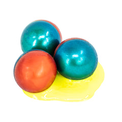 Valken Merica® 2-Tone Metallic 0.68 Cal Paintballs - 2000 Count Metallic Blue/Red Shell - Yellow Fill