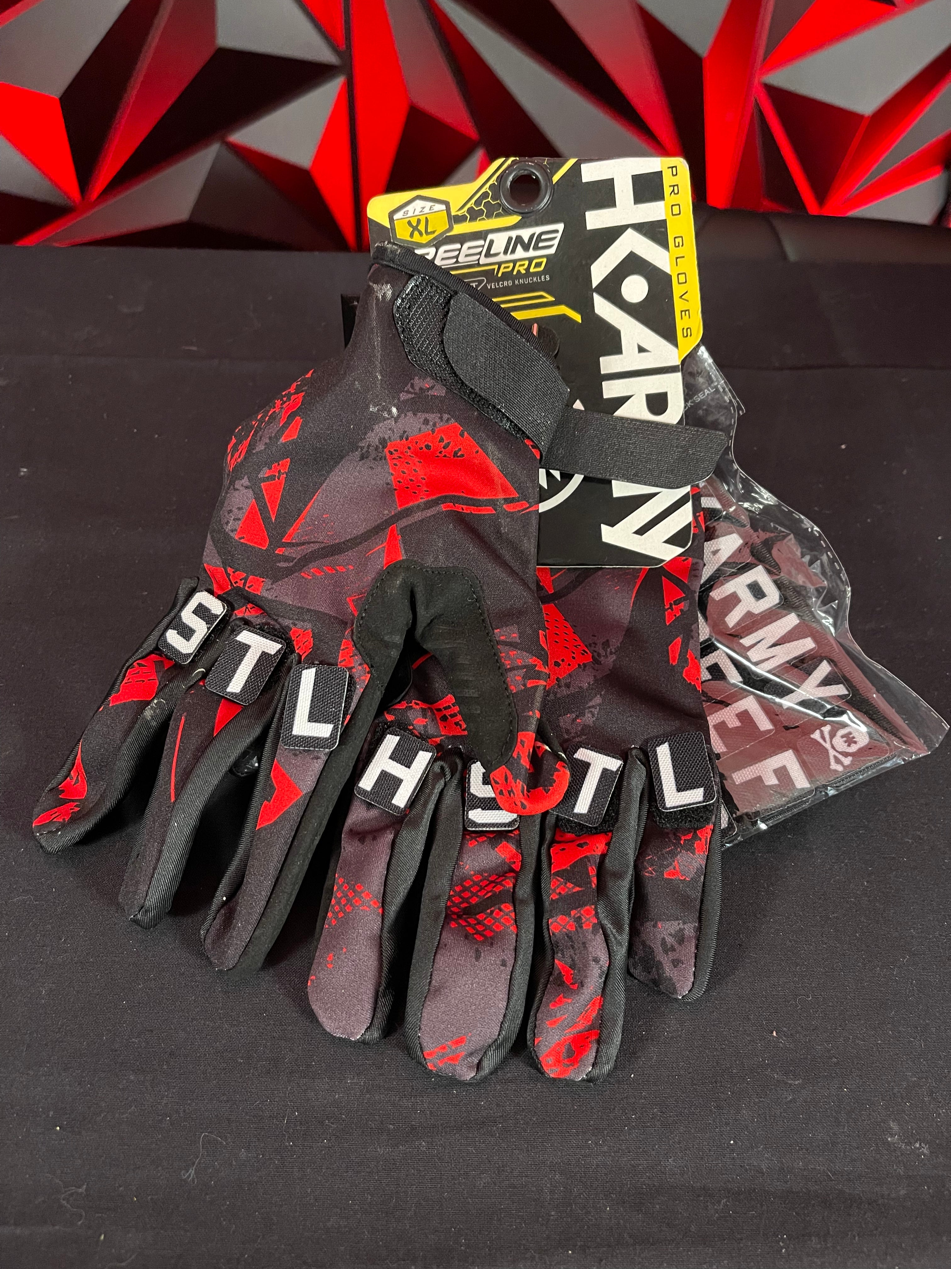 Used HK Army Knucklez Freeline Pro Gloves - Scorch - XL