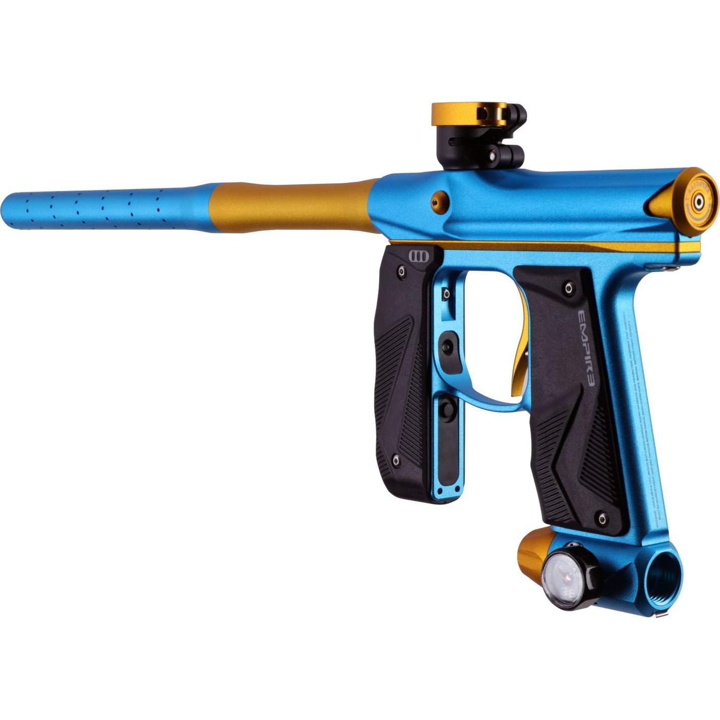 Empire Paintball Mini GS Marker w/ 2 Piece Barrel - Dust Aqua/Dust Gol