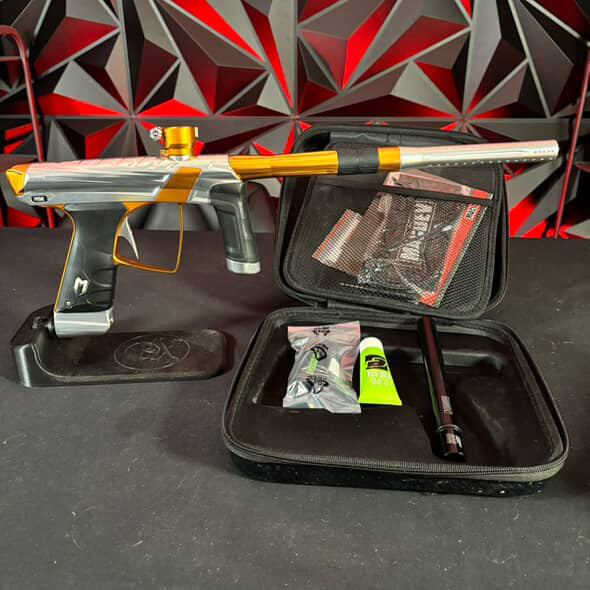 Used MacDev Prime Paintball Gun - Silver/Gold