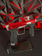 Used Planet Eclipse CS2 Project G Paintball Gun - Red/Silver w/3 FL Backs