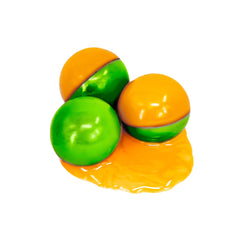 Valken Custom Two-Tone 0.68 Cal Paintballs Green/Orange Shell - Orange Fill