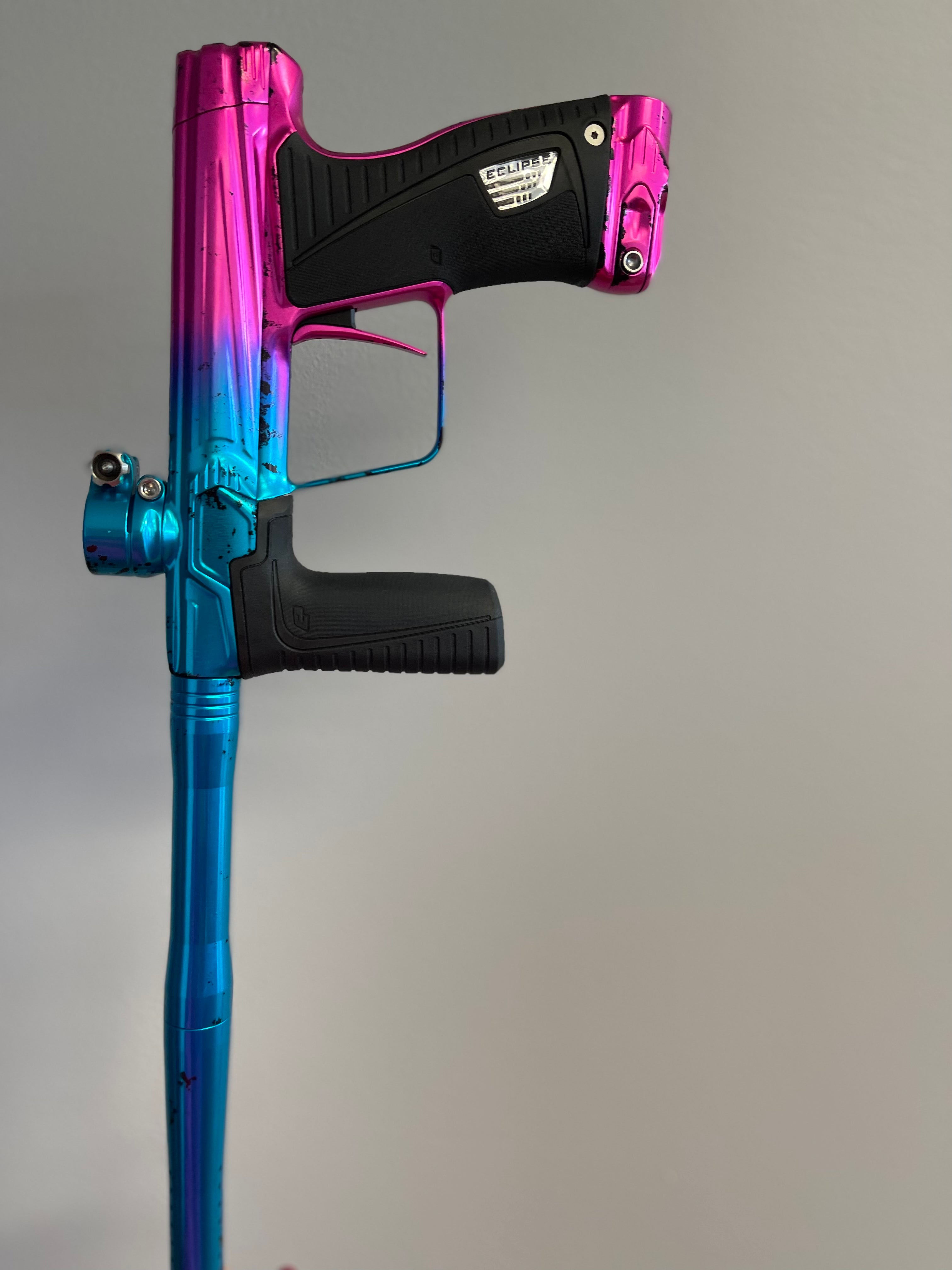 Planet Eclipse Gtek 180r ULTIMATE Paintball Gun - LE Pink/Blue Speckled Fade