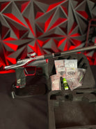 Used Planet Eclipse LV1.6 Paintball Gun - Teahupo Silver/Red w/Deuce Trigger, SSC Bolt, SSC Spare Parts Kit