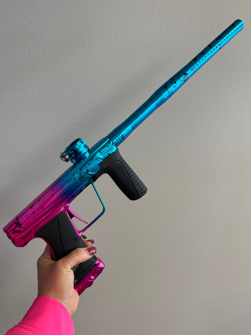Planet Eclipse Gtek 180r ULTIMATE Paintball Gun - LE Pink/Blue Speckled Fade