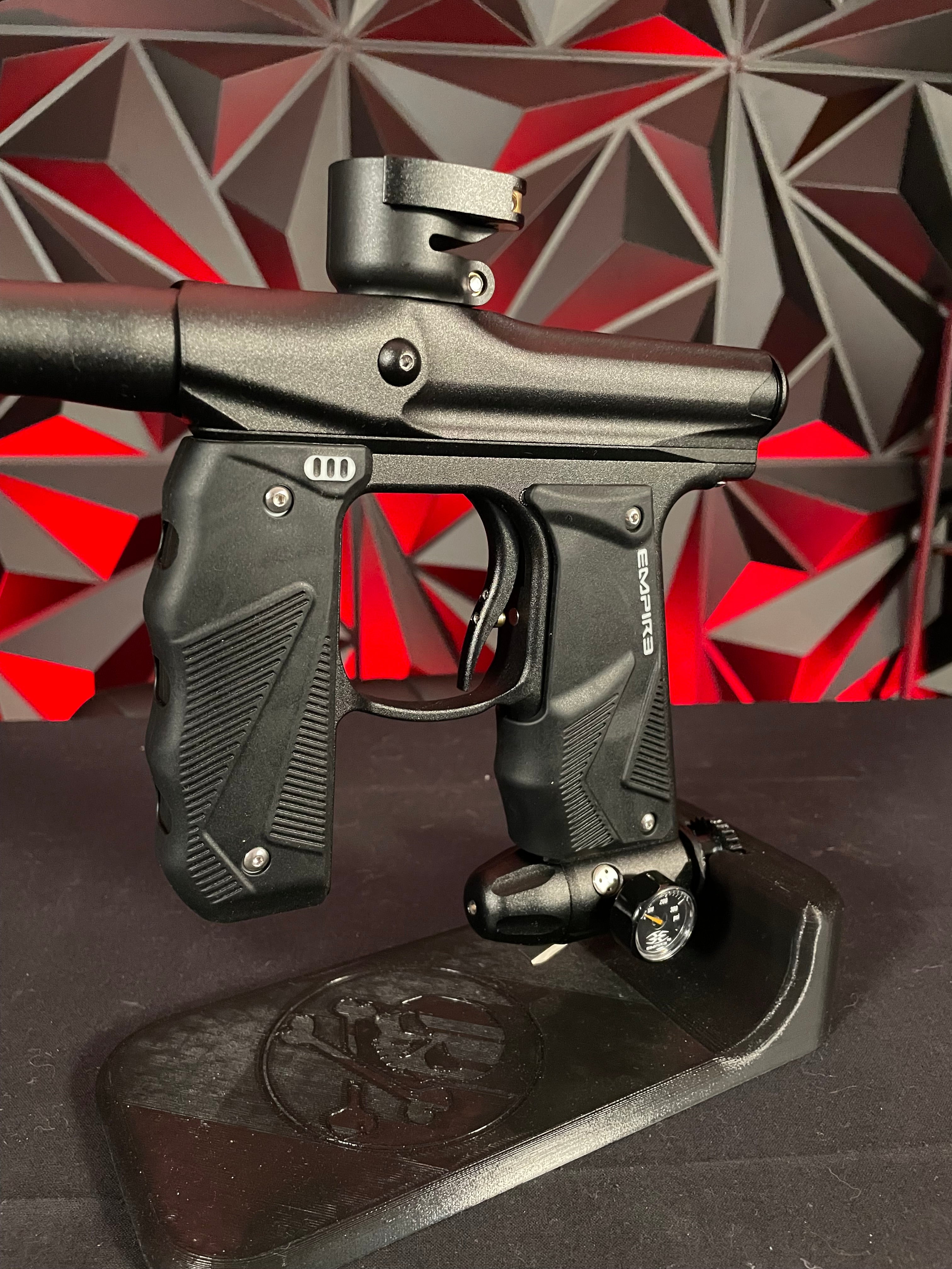 Used Empire Mini GS Paintball Gun - Dust Black w/ 2 Piece Barrel
