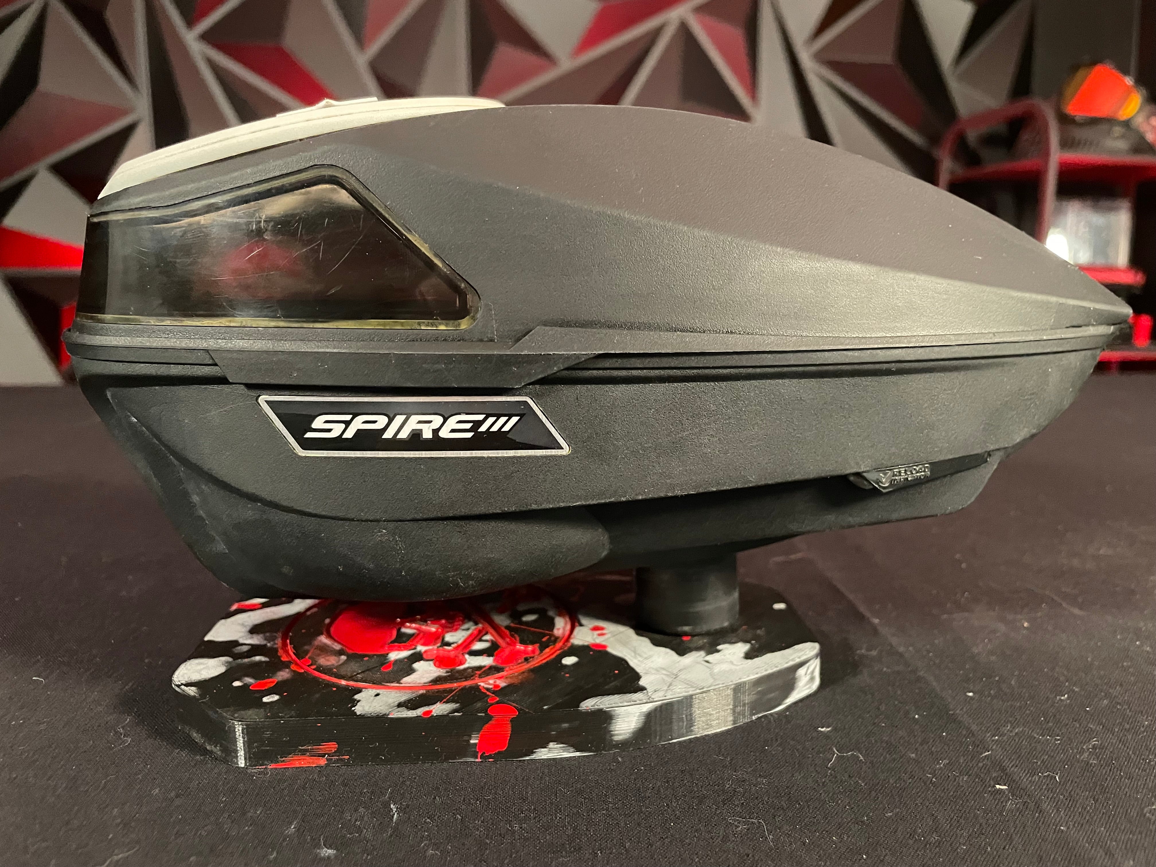 Used Virtue Spire 3 Paintball Loader - Black w/ SF-R Speedfeed