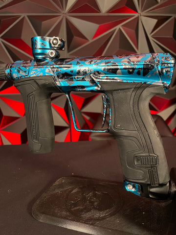 Used Planet Eclipse CS2 Paintball Gun - Dust Blue Shock Splash