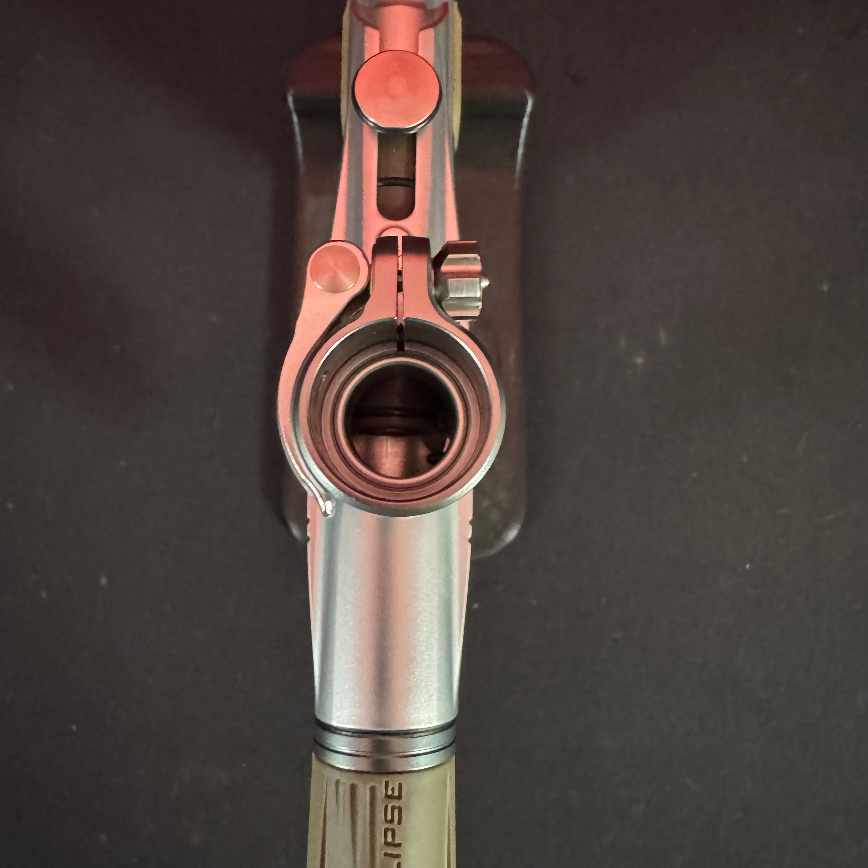Used Planet Eclipse LV2 Paintball Gun - Silver/Dark Grey w/Earth Grip