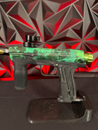 Planet Eclipse Emek 100 Paintball Gun w/ Custom Green Body w/Matching Spire IR2, Aftermarket trigger, Shaft FR Barrel,