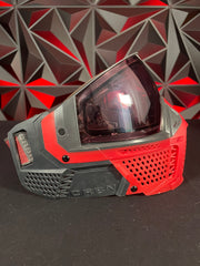 Used Carbon SLD LESS Coverage Paintball Mask - Crimson