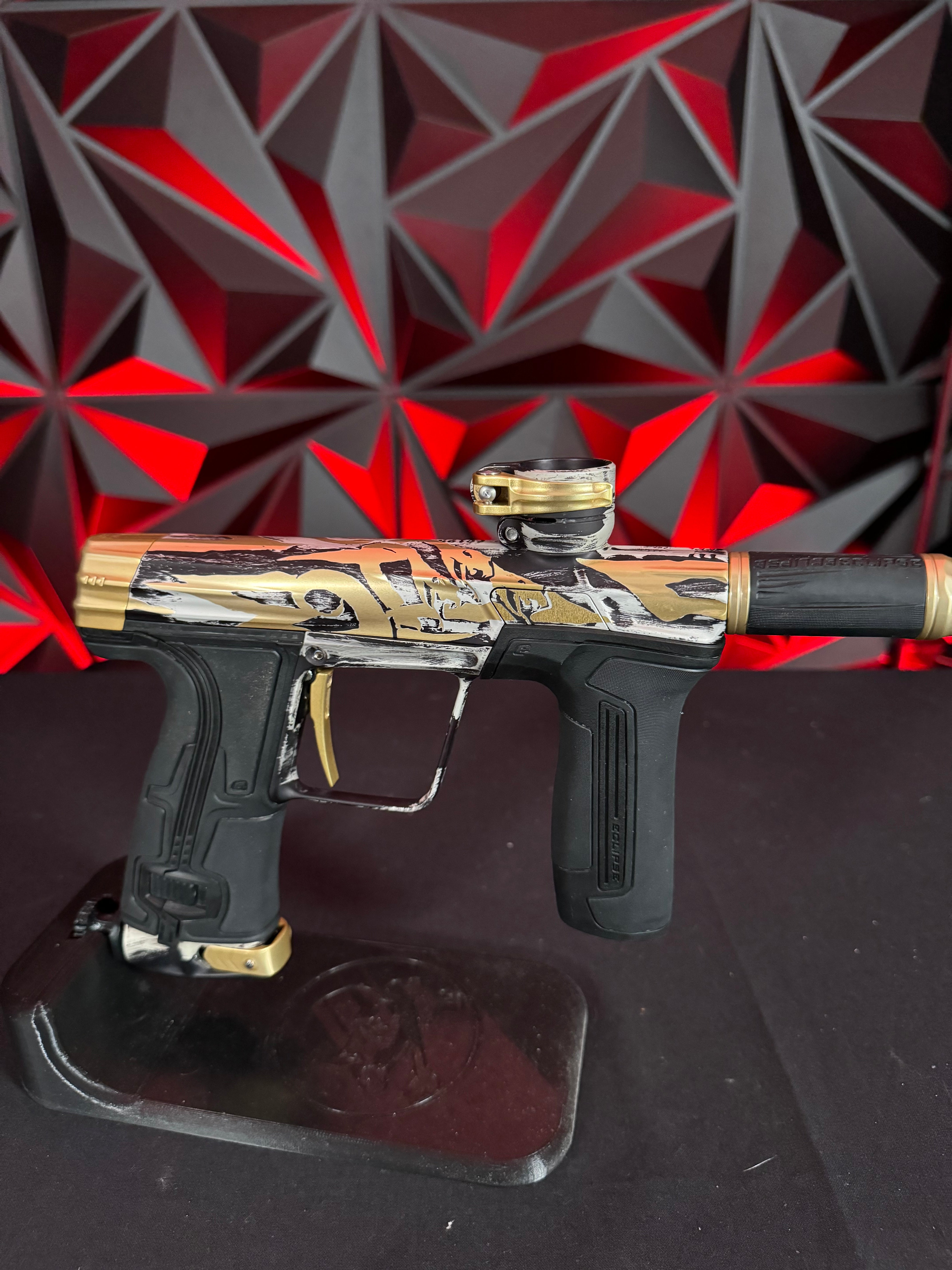 Used Planet Eclipse CS3 Paintball Gun - Custom 3D Sandana and Infamous Deuce Trigger