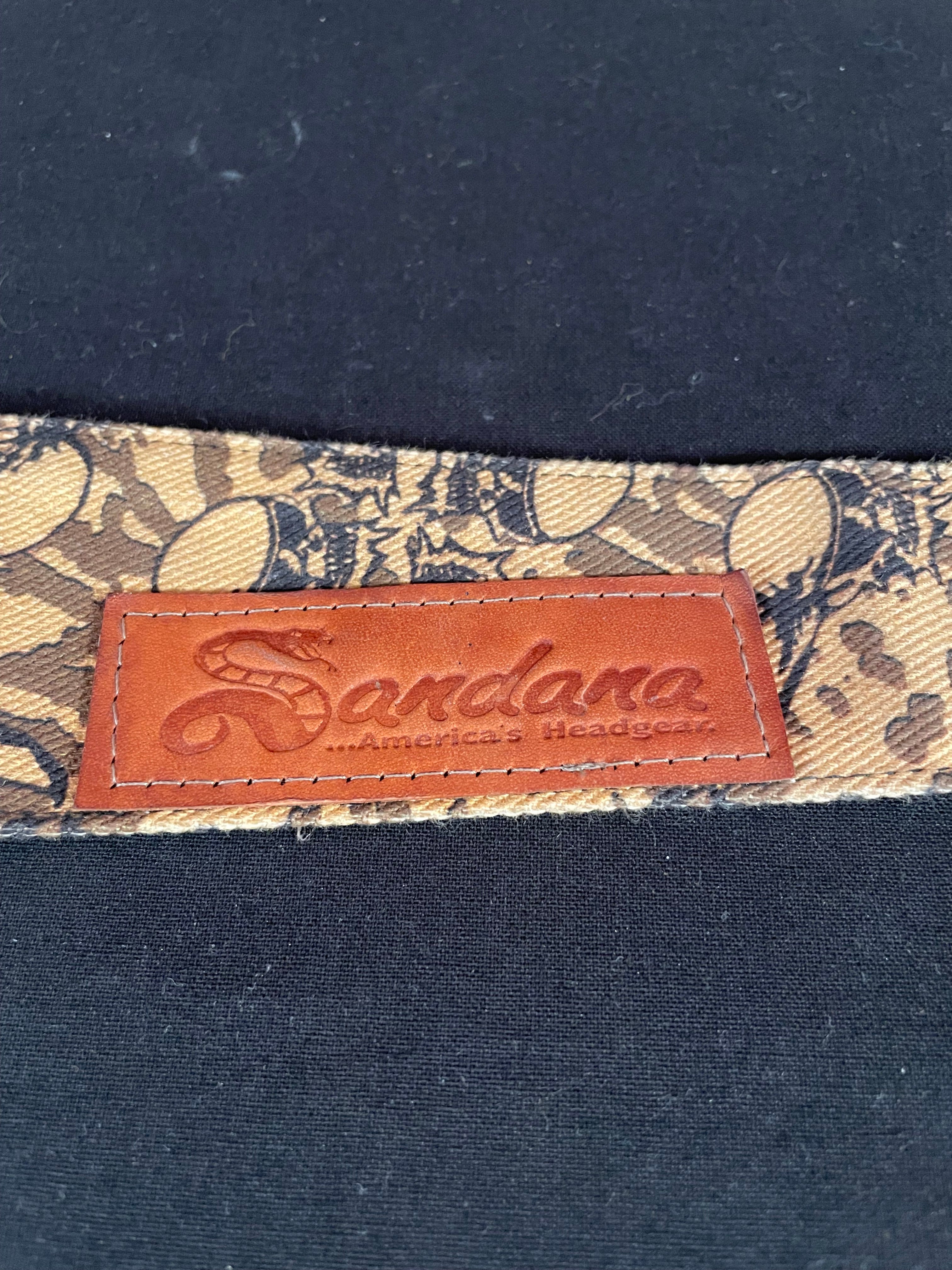 Used Sandana"Fly Skulls" Headband - Tan/Brown