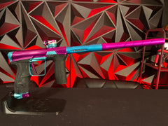 Use Planet Eclipse CS2 Paintball Gun - Purple/Teal w/ Matching Freak XL Barrel System