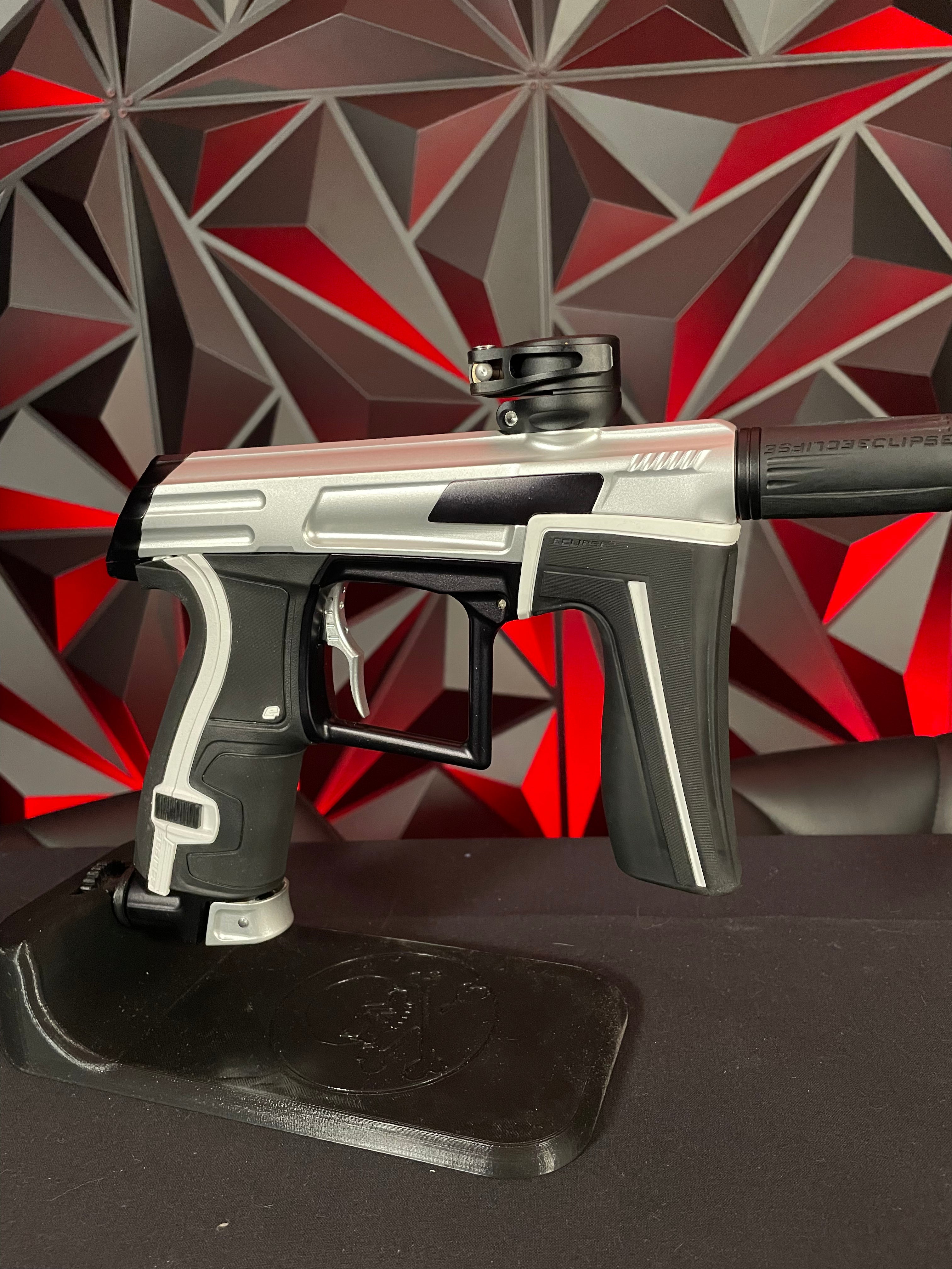 Used Planet Eclipse CS1.5 Paintball Gun - Silver/Black w/s63 Barrel System & Exalt Deuce Trigger