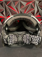 Used HK Army KLR Paintball Mask - Black/Grey w/ Silver Lens & Pro Pad