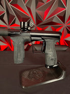 Used Planet Eclipse CS2 Pro Paintball Gun - Black w/ Gold Infamous FL Tip, 2 FL Backs, and Spare Black/White Grip Kit