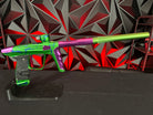 Used DLX Luxe X Paintball Marker - LE Green/Purple Splash w/Green ACP Tip