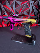 Used DLX Luxe TM40 Paintball Gun - LE Dust Pink/Yellow Smear