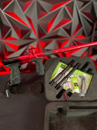 Used Planet Eclipse CS2 Pro Paintball Gun - Polished Black/Polished Red w/Dust Red FL Barrel, Full FL Kit, & Black Scythe Trigger