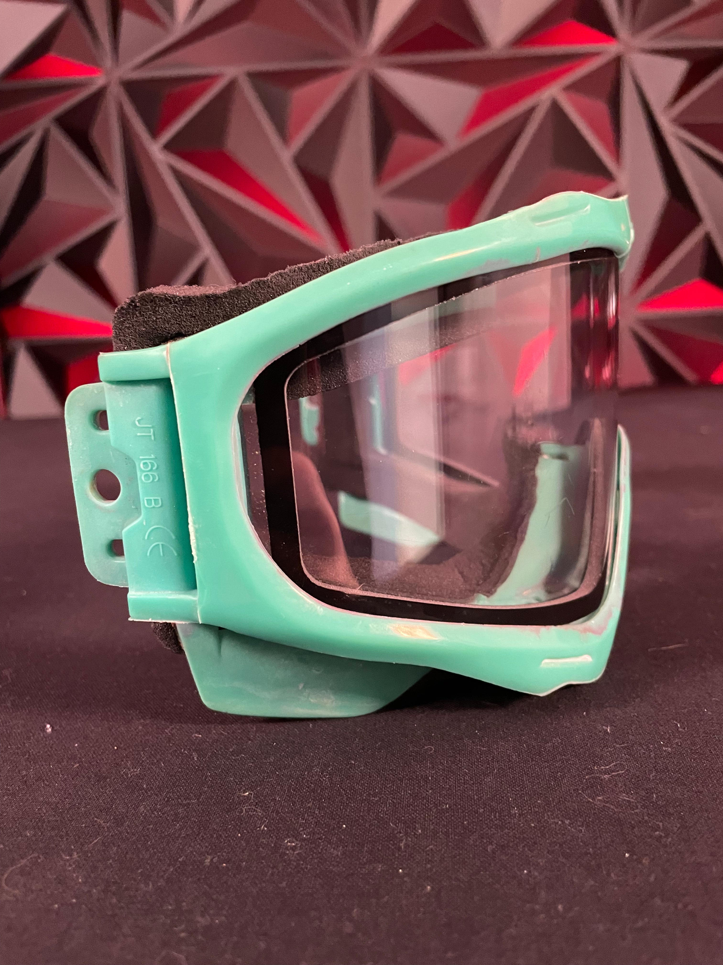 Used JT Proflex Paintball Mask Frame - Teal w/ Clear Lens