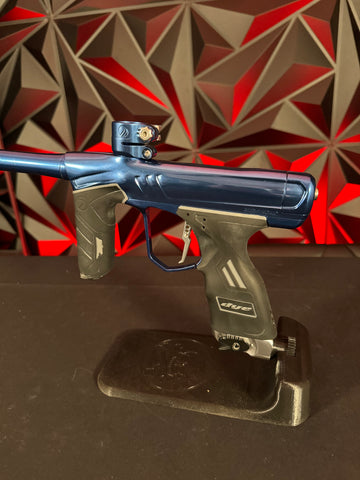 Used Dye DSR+ Paintball Gun - Polished Blue/Polished Silver (Deep Blue)