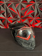 Used Push Unite Paintball Mask - Black Camo/Red Accents w/Hard Case