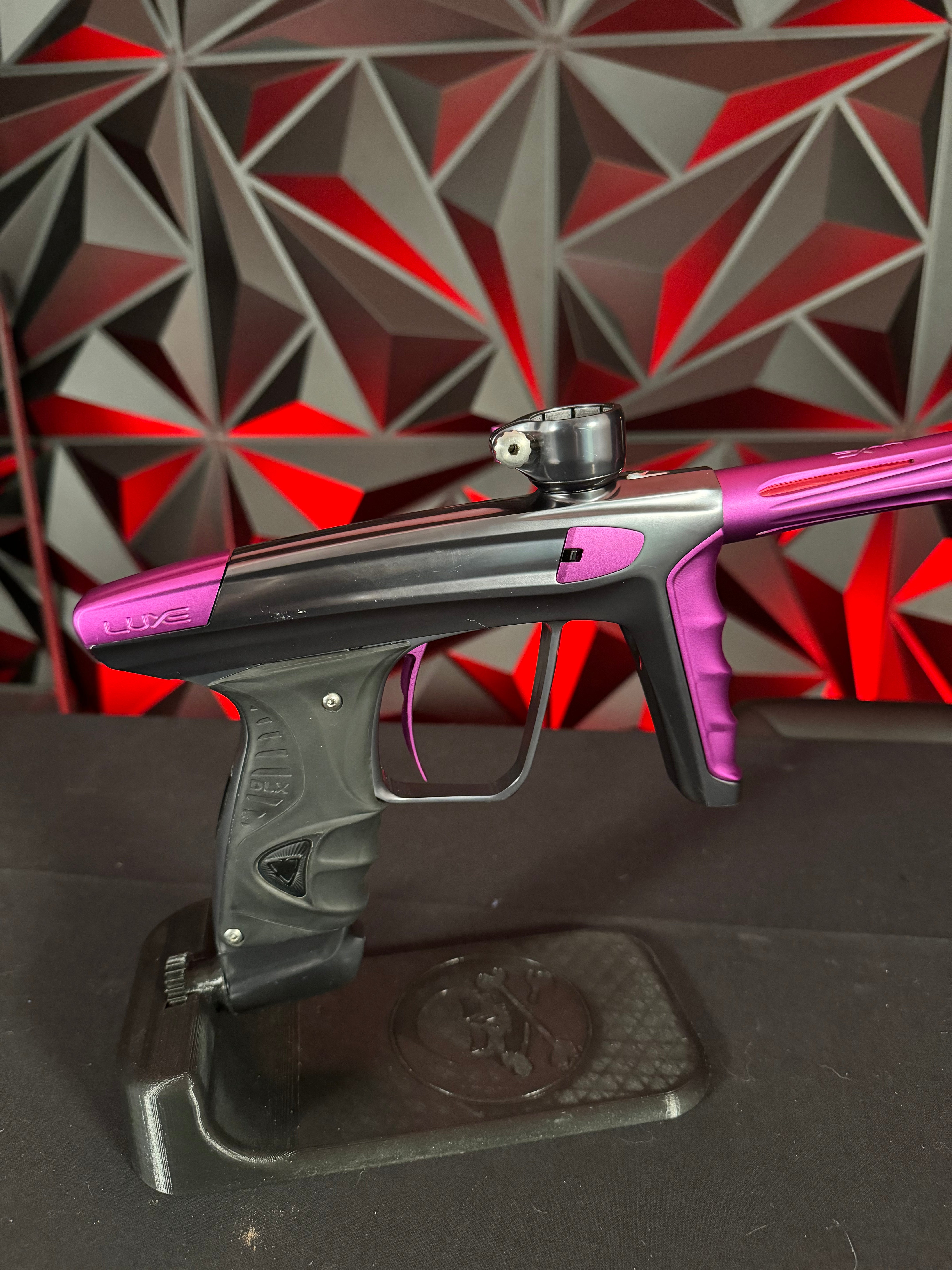 Used DLX Luxe X Paintball Gun - Pewter/Purple