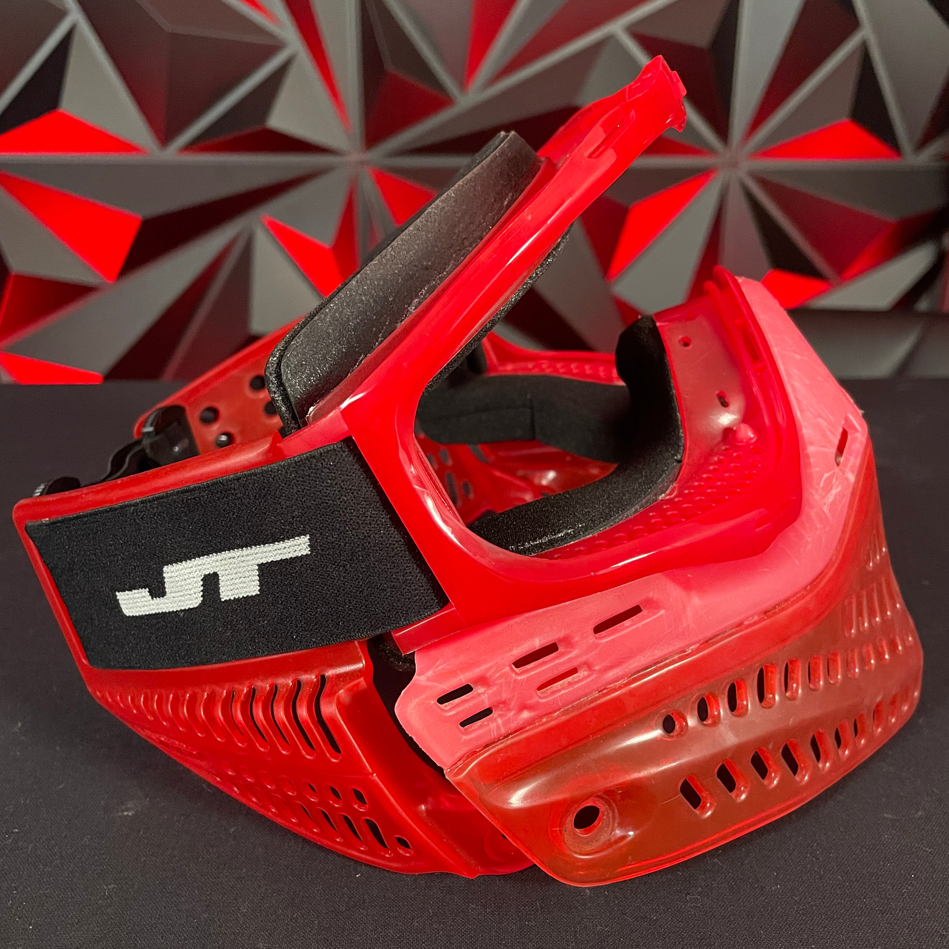 Used JT Proflex Paintball Mask - OG Red Bottoms w/ Red ICE Frame