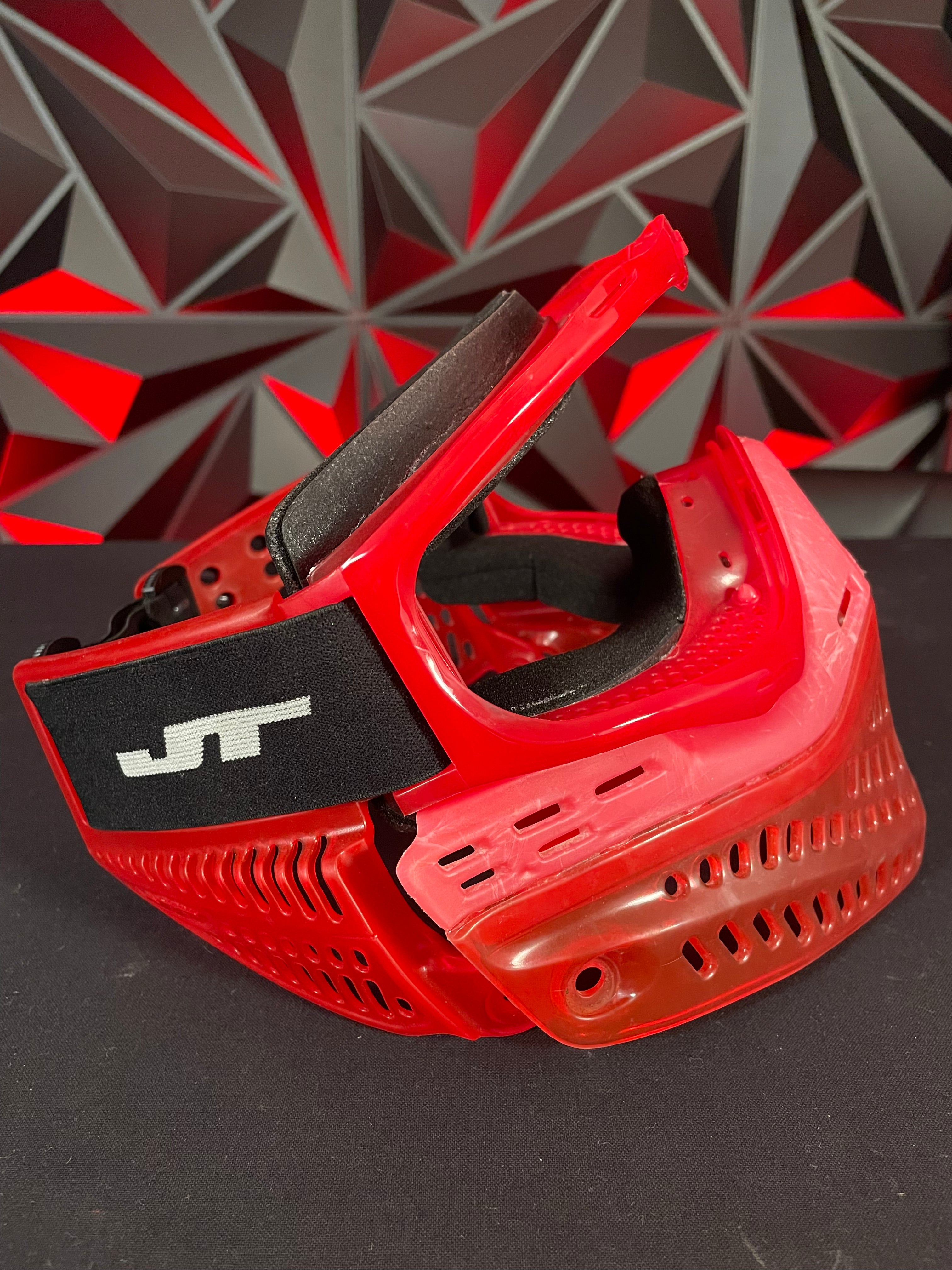 Used JT Proflex Paintball Mask - OG Red Bottoms w/ Red ICE Frame