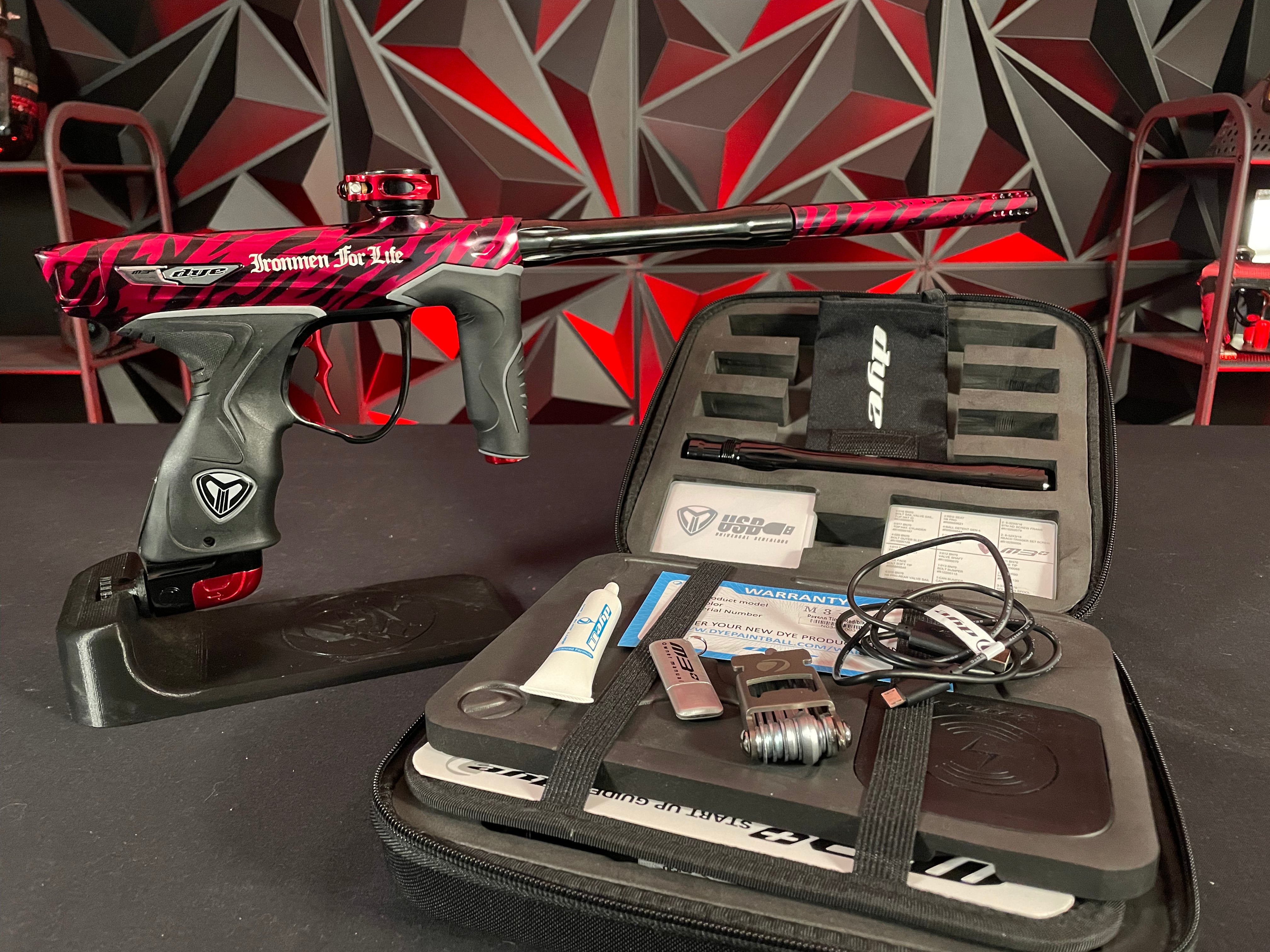 Used Dye M3+ Paintball Gun - LE Paxson Tiger w/MOSAir Charging Pad