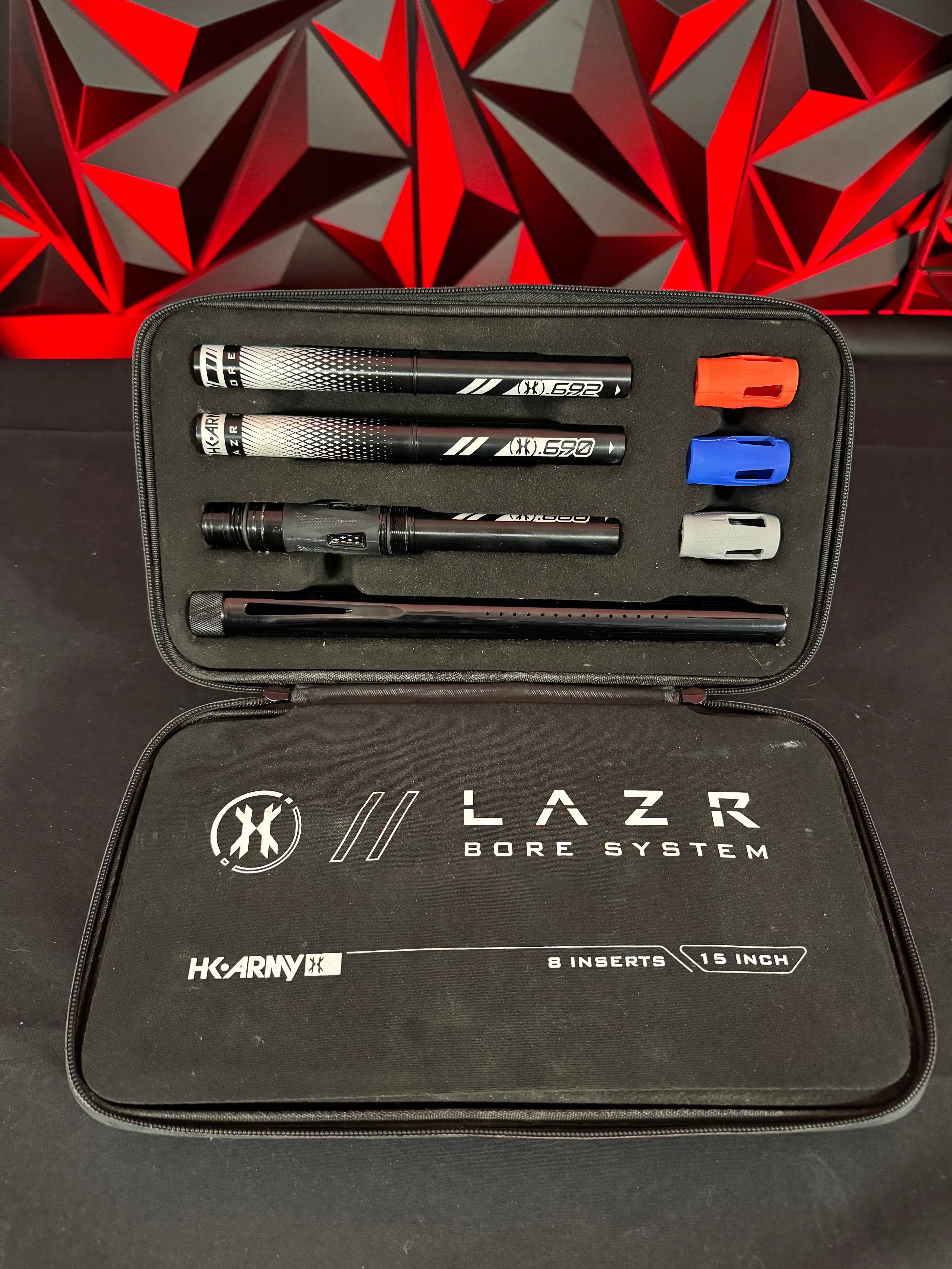 Used HK Army LAZR Barrel Kit AC Thread - Dust Black w/ All black inserts