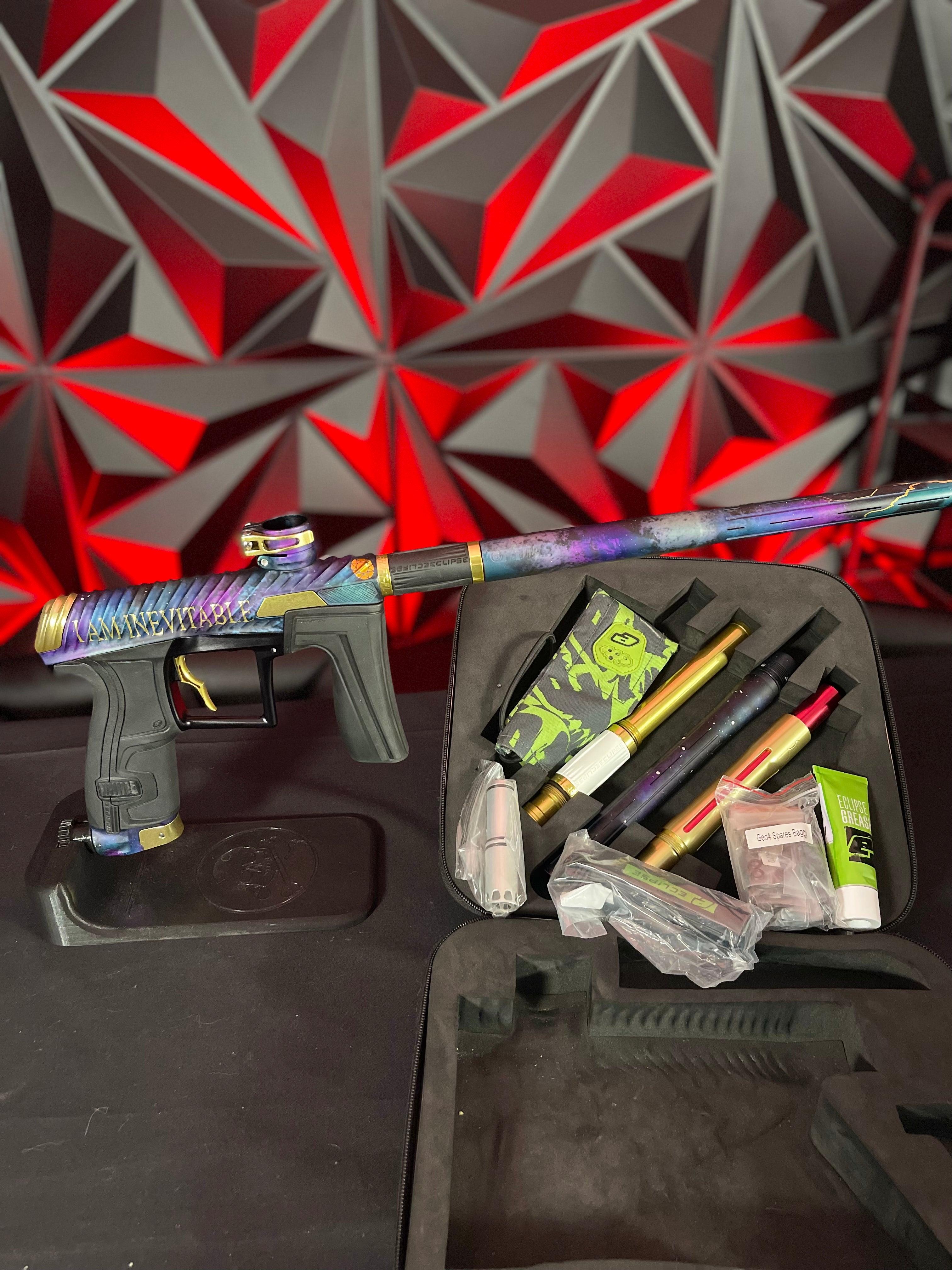 Used Eclipse Twister Geo 4 Paintball Gun Thanos Punishers