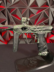 Used Shocker Amp Paintball Gun - Olive/Black/White Splash