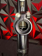 Used Planet Eclipse Lv1.6 Paintball Gun - Midnight w/Shaft FR Barrel Back w/Custom Anno Core Tip (Silver Black Splash)
