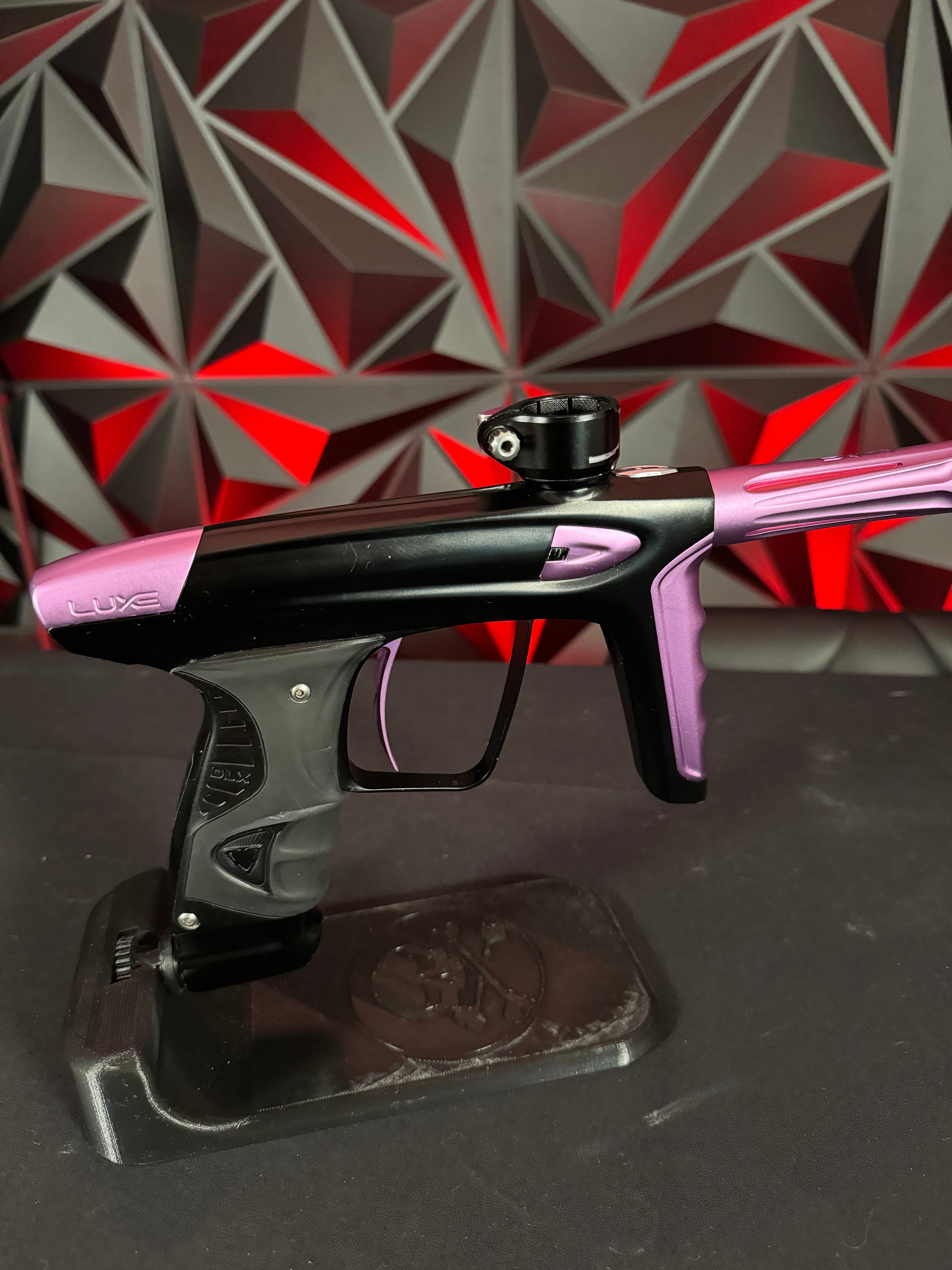 Used DLX Luxe ICE Paintball Marker - Dust Black/Pink