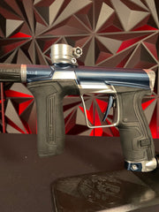 Used Planet Eclipse CS2 Pro Paintball Gun - Blue Lightning w/ 3 FL Backs