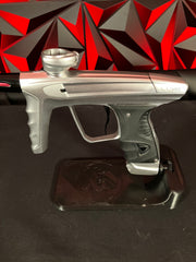Used DLX Luxe X Paintball Gun - Dust Silver w/ Black Freak XL Barrel