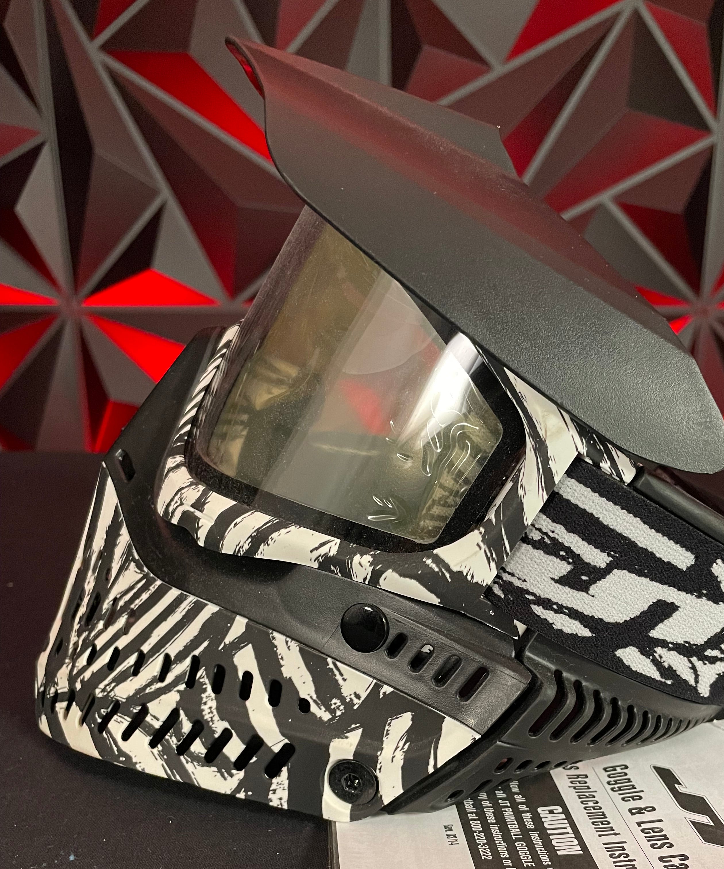 Used JT Proflex Paintball Mask - LE Zebra