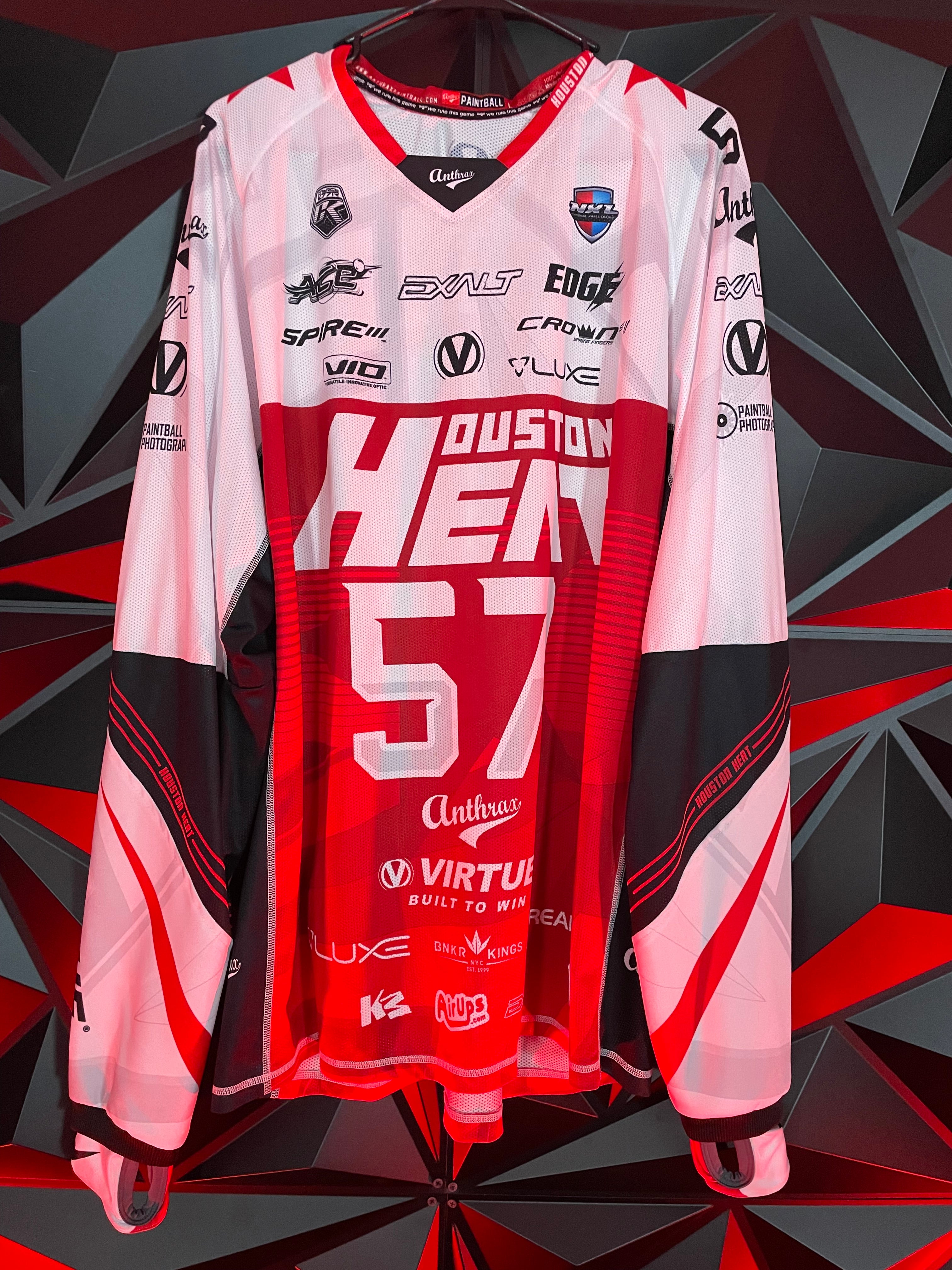 Used Houston Heat Paintball Jersey -Chad George #57 - Large