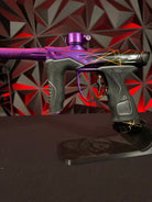 Used Dye M3+ Paintball Marker - Polished Black/Purple/Green Splash (Kawasaki)