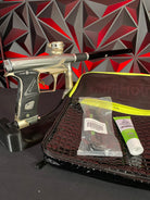 Used Planet Eclipse Geo 3 Paintball Gun - Grey/Gold w/ Black Pro DNA Barrel Tip