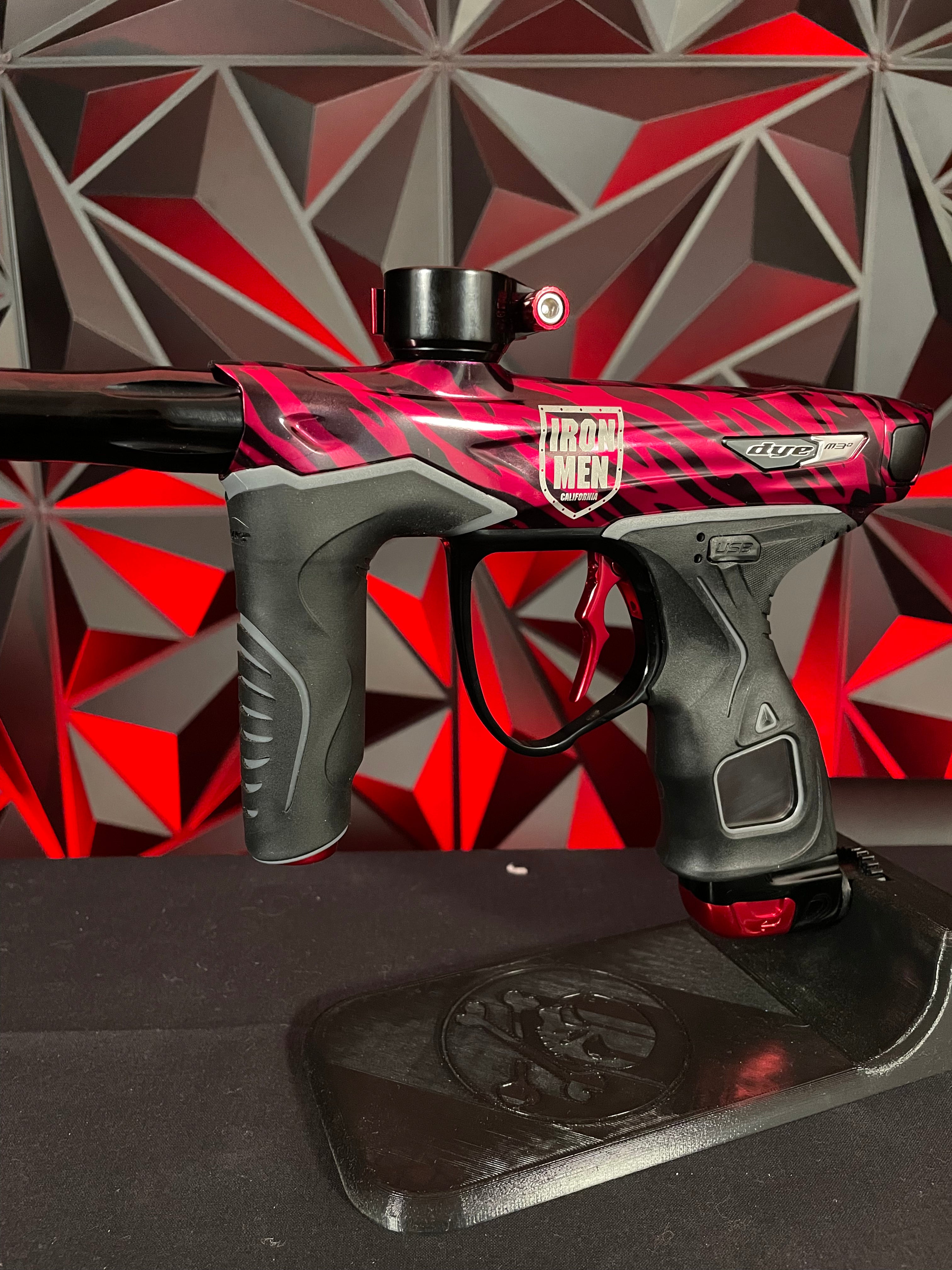 Used Dye M3+ Paintball Gun - LE Paxson Tiger w/MOSAir Charging Pad