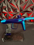 Used DLX Luxe Ice Paintball Gun - Polished Purple / Polished Teal w/ 5 Freak Inserts